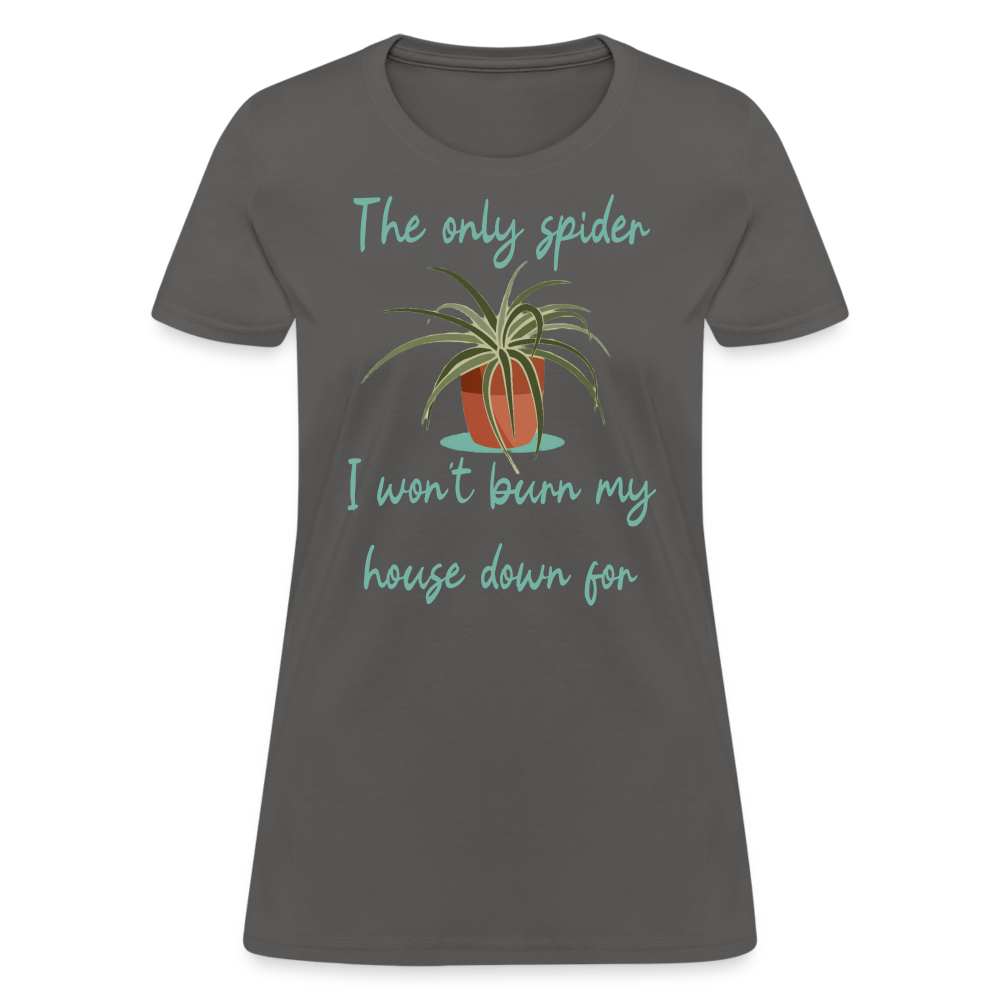 Spider Plant Women's T-Shirt - charcoal