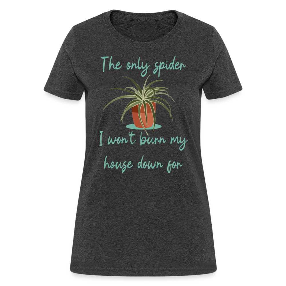 Spider Plant Women's T-Shirt - heather black