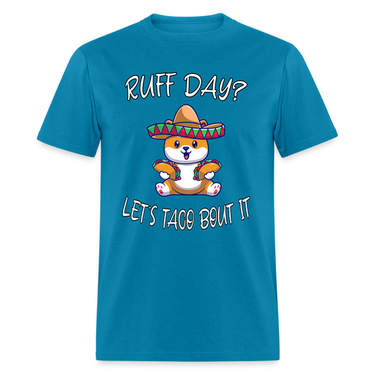 Let's Taco Bout It Men's T-Shirt - turquoise