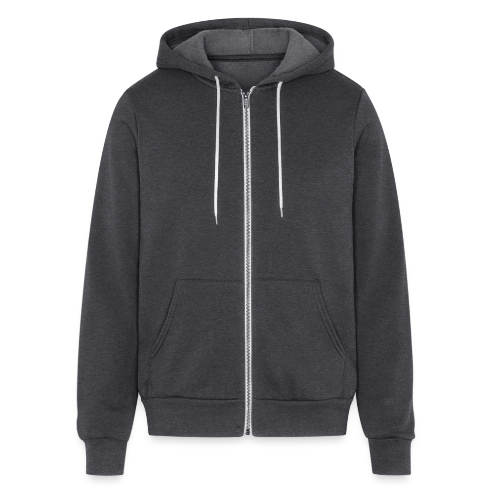 Let Your Spirit Roam Zip-Up Hoodie - charcoal grey