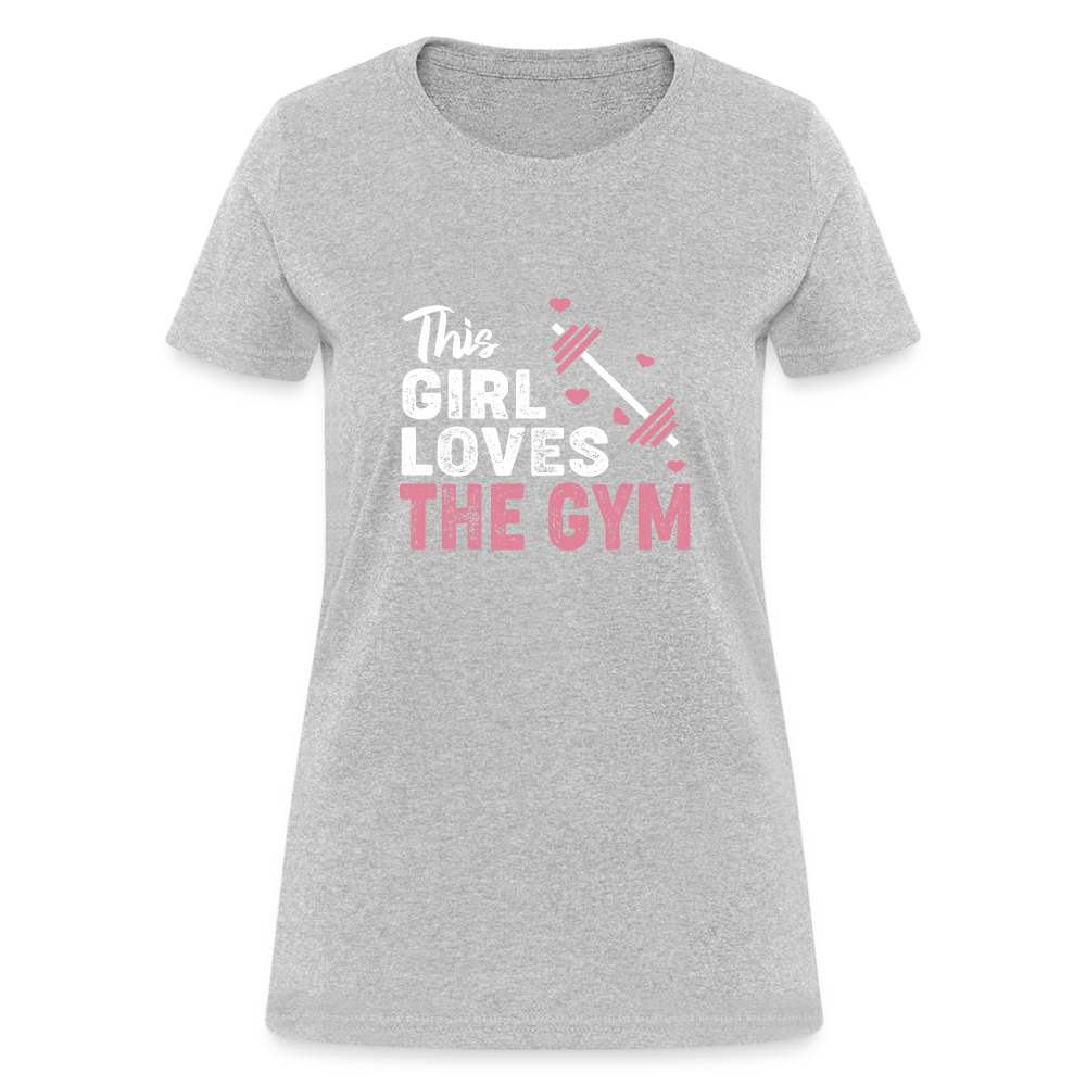 This Girl Loves the Gym Women's T-Shirt - heather gray